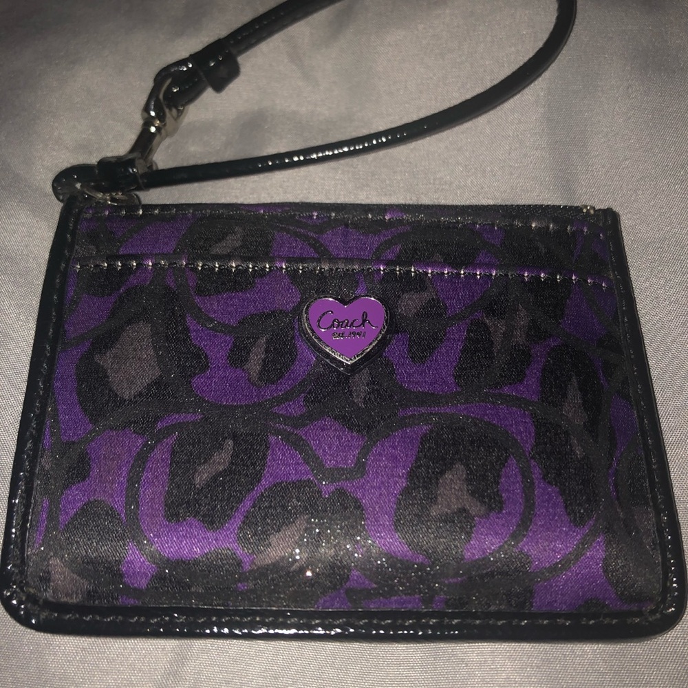 Coach mini ID case wristlet